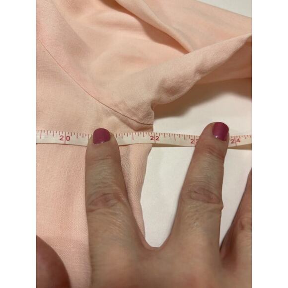 Bella Dahl Tunic Top Blouse Peach Pink Large - Picture 4 of 9